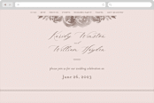 "set in stone" - Wedding Website in Dusty Rose by Mansi Verma - Desktop Design