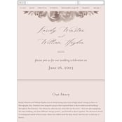 "set in stone" - Wedding Website in Dusty Rose by Mansi Verma - Mobile Layout