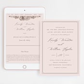 "set in stone" - Wedding Website in Dusty Rose by Mansi Verma - Match Your Stationery