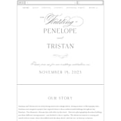 "calisson" - Wedding Website in Mist by chocomocacino - Guest Management