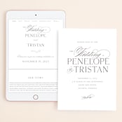 "calisson" - Wedding Website in Mist by chocomocacino - Match Your Stationery
