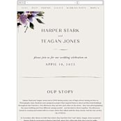 "ivi" - Wedding Website in Ivory by Lori Wemple - Mobile Layout