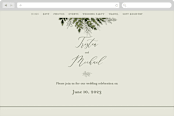 "Love springs eternal" - Wedding Website in Fern by Chris Griffith - Desktop Design