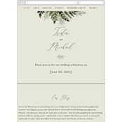 "Love springs eternal" - Wedding Website in Fern by Chris Griffith - Mobile Layout