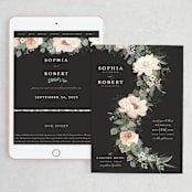 "Lovely Vine" - Wedding Website in Blush by Susan Moyal - Match Your Stationery
