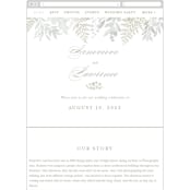 "Dear Greenery" - Wedding Website in Eucalyptos by Hooray Creative - Mobile Layout