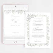 "Dear Greenery" - Wedding Website in Eucalyptos by Hooray Creative - Match Your Stationery