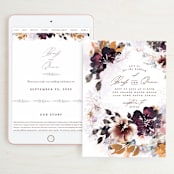 "Lush Bouquet" - Wedding Website in Autumn by Phrosné Barwood - Match Your Stationery