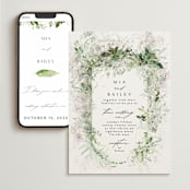 "Lush Greenery" - Wedding Website in Fresh Green by Phrosné Barwood - Match Your Stationery