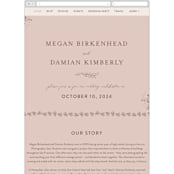 "Delicate monogram" - Wedding Website in Blush by Lucrecia Caporale - Mobile Layout