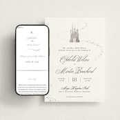 "Disney's Cinderella Castle" - Wedding Website in Magic by Kelly Schmidt - Match Your Stationery