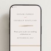 "HONOR" - Wedding Website in Ivory by Melanie Kosuge - Mobile Layout