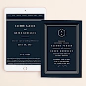 "Next Adventure" - Wedding Website in Navy by Stacey Meacham - Match Your Stationery