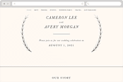"Astor" - Wedding Website in Blush by Carly Reed Walker - Desktop Design