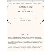 "Astor" - Wedding Website in Blush by Carly Reed Walker - Guest Management