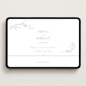 "Jasmine" - Wedding Website in Ash by Vera Lim - Desktop Design