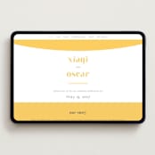 "Us" - Wedding Website in Lemon by fatfatin - Desktop Design
