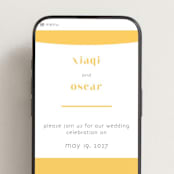 "Us" - Wedding Website in Lemon by fatfatin - Mobile Layout