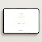 "Archway" - Wedding Website in Dandelion by Lori Wemple - Desktop Design