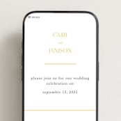 "Archway" - Wedding Website in Dandelion by Lori Wemple - Mobile Layout