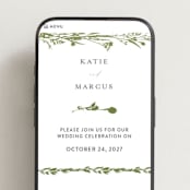 "Gathered" - Wedding Website in Pistachio by Susan Moyal - Mobile Layout