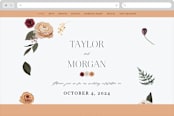"Boho Chic" - Wedding Website in Moonstone by Cass Loh - Desktop Design