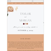 "Boho Chic" - Wedding Website in Moonstone by Cass Loh - Mobile Layout
