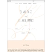 "Today & Always" - Wedding Website in Peach by Stacey Meacham - Guest Management