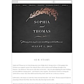 "Lux branch" - Wedding Website in Papper by Stacey Meacham - Mobile Layout