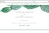"Painted Cacti" - Wedding Website in Cactus by Olivia Raufman - Desktop Design