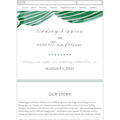 "Painted Cacti" - Wedding Website in Cactus by Olivia Raufman - Guest Management