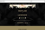 "Forever" - Wedding Website in Blush by Susan Moyal - Desktop Design
