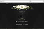 "jewel" - Wedding Website in Onyx by Susan Moyal - Desktop Design