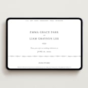 "A Thousand Years" - Wedding Website in Classic White by Design Lotus - Desktop Design