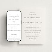 "A Thousand Years" - Wedding Website in Classic White by Design Lotus - Match Your Stationery