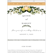 "Amore" - Wedding Website in Sunset by Susan Moyal - Guest Management