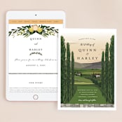 "Amore" - Wedding Website in Sunset by Susan Moyal - Match Your Stationery