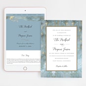 "Something Blue" - Wedding Website in Aqua by Benita Crandall - Match Your Stationery