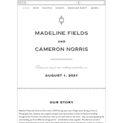 "Confection" - Wedding Website in Cloud by Jill Means - Mobile Layout
