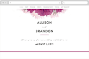 "Ethosien" - Wedding Website in Majestic by GeekInk Design - Desktop Design