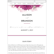 "Ethosien" - Wedding Website in Majestic by GeekInk Design - Guest Management