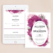 "Ethosien" - Wedding Website in Majestic by GeekInk Design - Match Your Stationery
