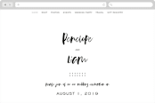 "Love Actually" - Wedding Website in Onyx by Design Lotus - Desktop Design