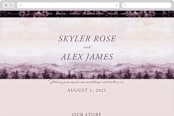 "mountain wedding" - Wedding Website in Sunrise by Anastasia Makarova - Desktop Design