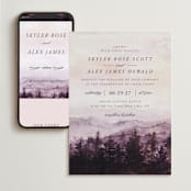 "mountain wedding" - Wedding Website in Sunrise by Anastasia Makarova - Match Your Stationery