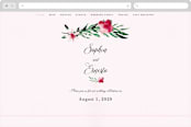 "Garden Party Joy" - Wedding Website in Blush by frances mathys - Desktop Design