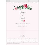 "Garden Party Joy" - Wedding Website in Blush by frances mathys - Mobile Layout