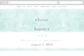 "Caliza" - Wedding Website in Seafoam by Lauren Chism - Desktop Design