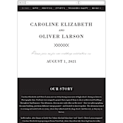 "At Last" - Wedding Website in Onyx by Lauren Chism - Mobile Layout