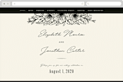 "Apeiron" - Wedding Website in Ebony by GeekInk Design - Desktop Design